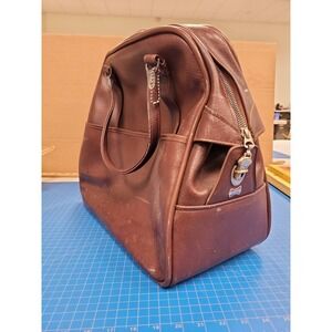 Escort Vintage Brown Leather Doctor Bag Travel Carry On Luggage Satchel Pre-1930